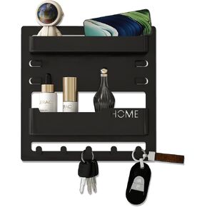 منظم أرفف الحائط بجانب السرير، حامل عائم على الحائط مع لاصق للهاتف وجهاز التحكم عن بعد والمفاتيح، رف صغير بدون حفر لغرفة النوم والنوم والمساحات الصغيرة (أبيض) in Kuwait