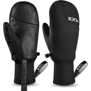 Winter Ski Mittens for Men, Touchscreen Waterproof Snow Mitts for Extreme Cold Weather Snowboarding Skiing in Saudi Arabia