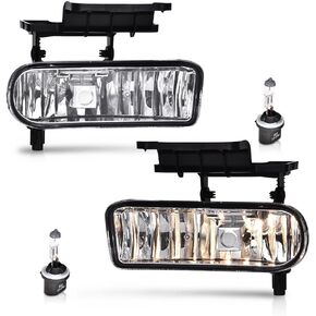 مجموعة مصابيح الضباب LQI مع مصابيح متوافقة مع Chevy Silverado 1500 2007-2015، تناسب Chevy Silverado 2500HD 3500HD 2007-2014 مصابيح الضباب الأمامية اليسرى واليمنى Luces antiniebla، عدسات دخانية in Kuwait