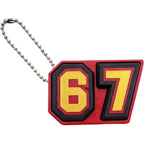 6 7 Double Fidget Clicker، حلية حقيبة الظهر Six Seven، سلسلة مفاتيح، هدايا الحفلات، بطاقة حقيبة للمراهقين (أزرق) in Kuwait