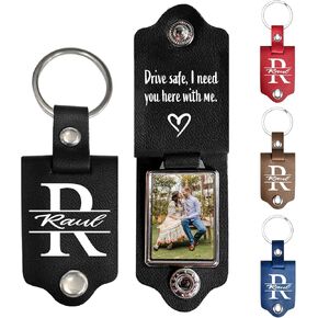 IZI POD Custom Couple Keychain, Custom Drive Safe Keychain, Valentine Boyfriend Gifts, Gift for Him, Husband, Photo Keychain in Kuwait