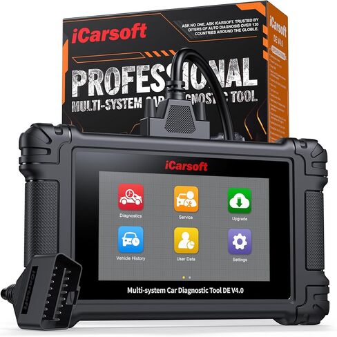 iCarsoft DE V4.0 أداة مسح تشخيصي ثنائية الاتجاه للنظام الكامل لمعظم طرازات السيارات من مجموعة مرسيدس بنز، وبي إم دبليو، وV.A.G وبورشه، وماسح ضوئي obd2 يصل إلى 42 خدمة قارئ رمز السيارة المباشر للبيانات in Saudi Arabia