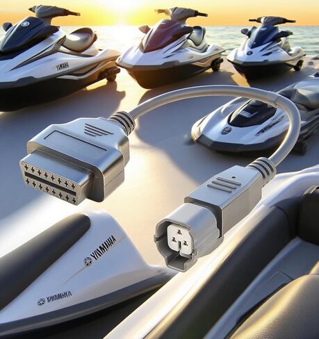 30 CM OBD2 to 3 Pin Adapter Cable for Yamaha Motorboat and Wave Runners in Kuwait