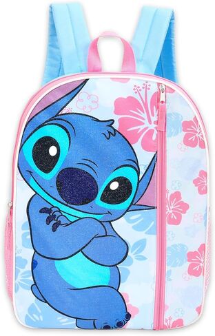 Disney Lilo and Stitch Backpack for Girls - Bundle with 16" School Bag, Water Bottle, Stickers, More | Stitch School Backpack for Kids Set in Saudi Arabia