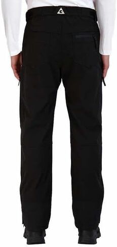 Gerry Men's Stretch Snow Pants, Waterproof, Fleece Lined, Adjustable Waist, Articulated Knees, Secure Zip Pockets, Black (Black, XX-Large) in Saudi Arabia