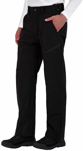 Gerry Men's Stretch Snow Pants, Waterproof, Fleece Lined, Adjustable Waist, Articulated Knees, Secure Zip Pockets, Black (Black, XX-Large) in Saudi Arabia