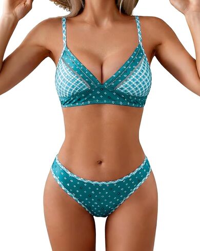 Jolefille Triangle Bikini Sets for Women High Cut Cheeky Swimsuit 2 Piece Bathing Suit Push Up Swim Suits 2026 Cute Teens in Saudi Arabia