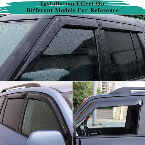 BODHIS Rain Guards for Buick Lacrosse 2009-2015 Car Accessories Rain Guards Side Window, Deflector Vent Window Visors in Kuwait