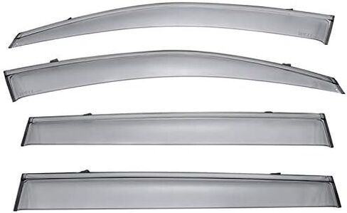 WellVisors Window Visors Wind Deflectors Compatible with Toyota Highlander 2014-2019 with Black Trim Rain Guards 3-847TY033 in Saudi Arabia