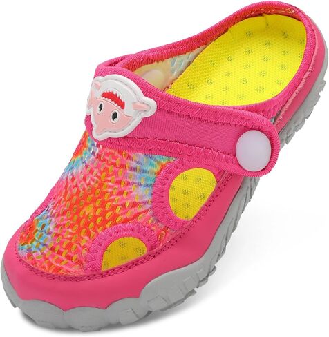 BARERUN Kids Water Shoes with Dual-Wears Boys Girls Quick Dry Breathable Water Shoes Closed Wide Toe Slide Sandals for Beach Swim Pool River in Kuwait