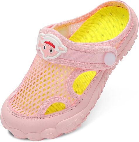 BARERUN Kids Water Shoes with Dual-Wears Boys Girls Quick Dry Breathable Water Shoes Closed Wide Toe Slide Sandals for Beach Swim Pool River in Kuwait