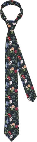 Floral Ties for Men, Skinny Mens Ties Flower Printed Men's Neckties for Wedding Party Casual Graduation Daily in Saudi Arabia