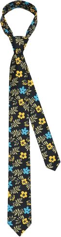 Floral Ties for Men, Skinny Mens Ties Flower Printed Men's Neckties for Wedding Party Casual Graduation Daily in Saudi Arabia
