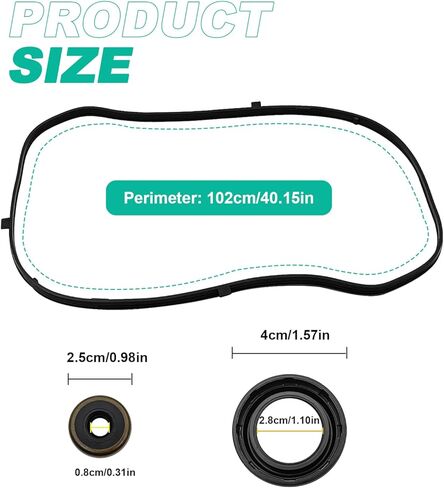 Engine Valve Cover Gasket Kit, Compatible with Accord 2003-2007, Ridgeline 2006-2008, Pilot 2005-2008 etc, Replace OE Number 12341RCAA00/ VS50607R/ 0361708 in Saudi Arabia