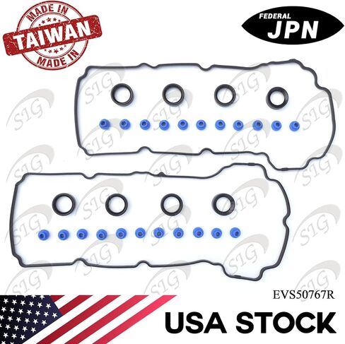 Engine Valve Cover Gasket Compatible with Ford & Lincoln & Mazda & Mercury Model Edge & Flex & Fusion & Taurus & MKS & MKT & CX-9 & Sable with Engine Base 3.5L V6 3.7L V6 (Rep# VS50767R) - EVS50767R in Kuwait