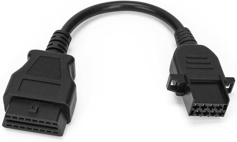 8 Pin OBD1 to 16 Pin OBD2 Diagnostic Adapter Cable Compatible with Volvo Heavy Duty Truck, Work with Truck Obd2 Scanner Tools and Code Reader in Saudi Arabia