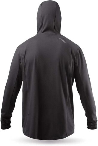 قميص Zhik رجالي بغطاء للرأس بأكمام طويلة - أنثراسكريت - سهل التمدد وجيد التهوية وسريع الجفاف - المقاس - M in Kuwait