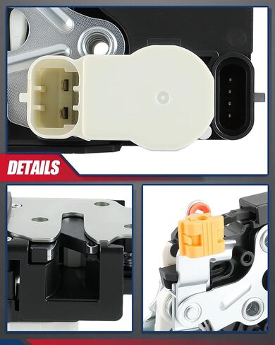 محرك قفل الباب الخلفي الأيمن للراكب يناسب سيارة Chevy Express 1500 2003-2014، 2500 3500 03-2019، 4500 2009-19، مزلاج الباب لـ GMC Savana يستبدل 22834666 in Saudi Arabia