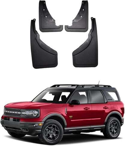 Car Mudguard Mud Flaps for Ford Bronco Sport 2021-2025 Molded Custom Front and Rear Mudflaps Splash Guards Flares Kit 4-PC Auto Accessories,Send 1 Car Wash Towel in Saudi Arabia