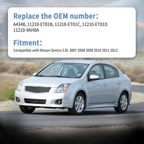 Front Right Engine Motor Mount A4348 Compatible with Nissan Sentra 2.0L 2007 2008 2009 2010 2011 2012, Replaces #11210-ET01B, 11210-ET01C, 11210-ET01D, 11210-9AH0A in Saudi Arabia
