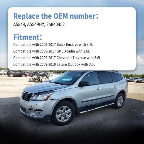 حامل محرك المحرك الأمامي الأيسر A5549 متوافق مع Buick Enclave 2009-2017، مناسب لـ Saturn Outlook 2009 2010، متوافق مع GMC Acadia شيفروليه ترافيرس، يستبدل 25840452 in Saudi Arabia