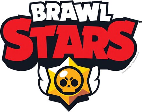 تي شيرت للأولاد يحمل شعار اللعبة الكلاسيكية الملونة Brawl Stars - أبيض - مقاس كبير in Saudi Arabia