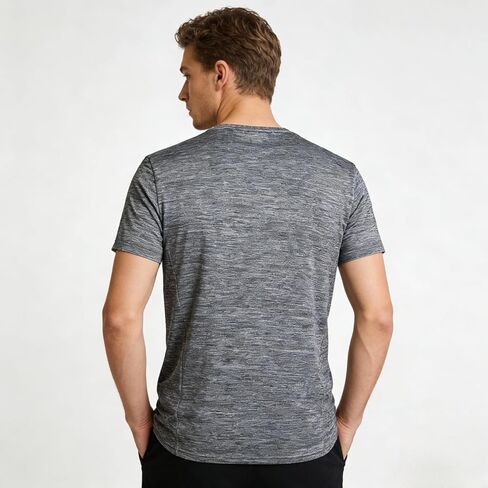 Mens Athletic T Shirt Quick Dry Moisture Wicking Short Sleeve Performance Sports Tee for Basketball Gym Outdoor Training in Saudi Arabia