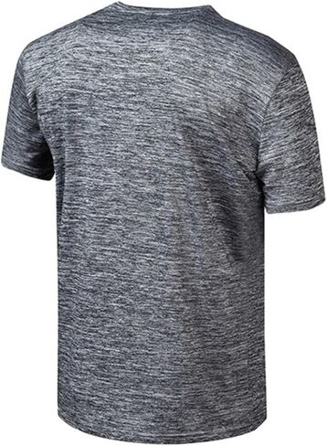 Mens Athletic T Shirt Quick Dry Moisture Wicking Short Sleeve Performance Sports Tee for Basketball Gym Outdoor Training in Saudi Arabia