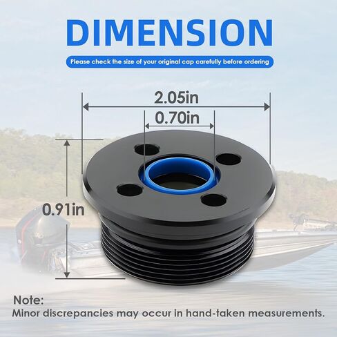 Trim Cap Cylinder With Seals for Suzuki & Yamaha 4 & 6 Cyl 2 & 4 Stroke 115-300 HP fits 48630-96J00 48630-96J01 48630-96J02 48630-96J03 64E-43821-01-00 64E-43821-02-00 2pcs in Kuwait