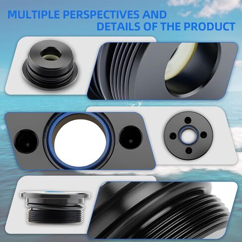 Trim Cap Cylinder With Seals for Suzuki & Yamaha 4 & 6 Cyl 2 & 4 Stroke 115-300 HP fits 48630-96J00 48630-96J01 48630-96J02 48630-96J03 64E-43821-01-00 64E-43821-02-00 2pcs in Kuwait