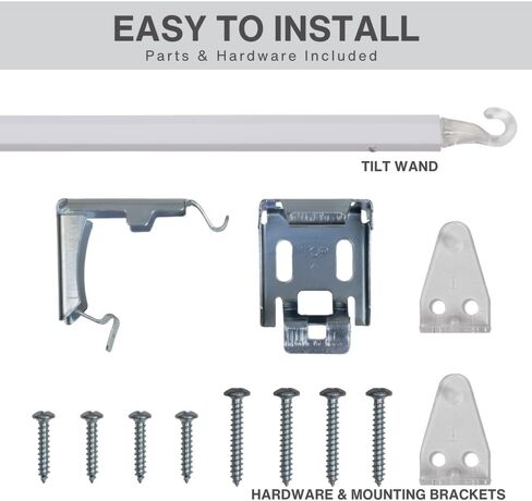 LOTUS & WINDOWARE Cordless Mini Blind, 1" Vinyl Slats, 57" Wide x 84" Long - White, Window Blinds for Home and Office, Interior Door Blinds - Light Filtering in Kuwait