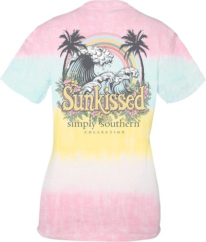 Simply Southern Women's Relaxed-Fit Short Sleeve T-Shirt | Sunkissed | Preppy and Stylish Women’s T-Shirt, Large in Saudi Arabia