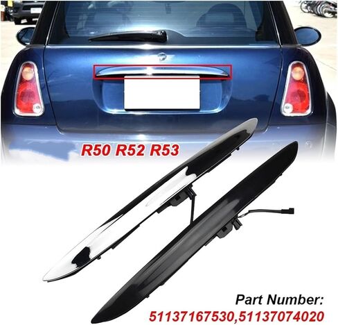 Tailgate Switch Compatible With BMW Mini Cooper R50 R52 R53 2002 2003 2004 2005 2006 2007 2008 Hatch Grip Handle Trunk Lid 51137074020(Chrome) in Saudi Arabia