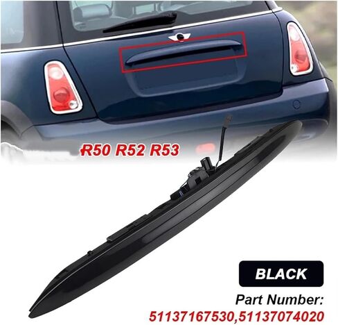 Tailgate Switch Compatible With BMW Mini Cooper R50 R52 R53 2002 2003 2004 2005 2006 2007 2008 Hatch Grip Handle Trunk Lid 51137074020(Chrome) in Saudi Arabia