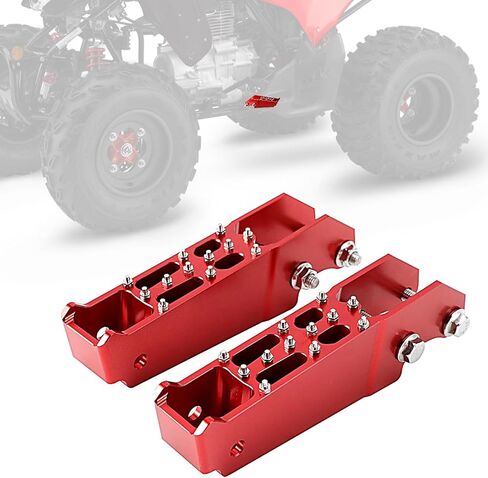 ATV Foot Pegs Pedal Rest Non-slip Footpegs CNC for TRX 250 250X 250EX 250TM 350FM 350TM 400FW 450S 450FM Red, 50610-HM8-000 in Saudi Arabia