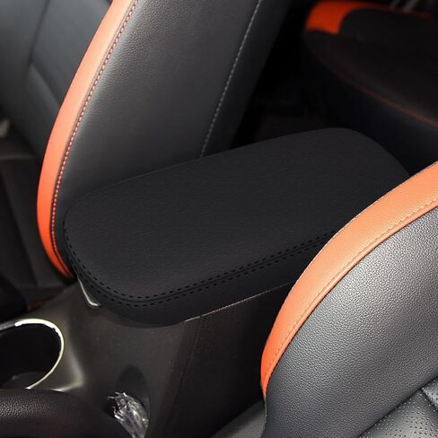 Custom Fit for Armrest Cover for 2013 2014 2015 2016 2017 Kia Forte Accessories Center Console Arm Rest Cover PU Leather Black. in Saudi Arabia