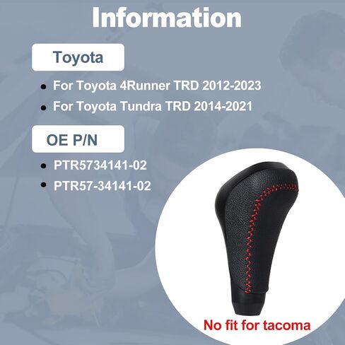 مقبض ناقل الحركة متوافق مع Toyota 4Runner TRD 2012-2023 / Tundra TRD 2014-2021 استبدال ذراع ناقل الحركة الأوتوماتيكي لـ PTR57-34141-02 PTR5734141 in Kuwait