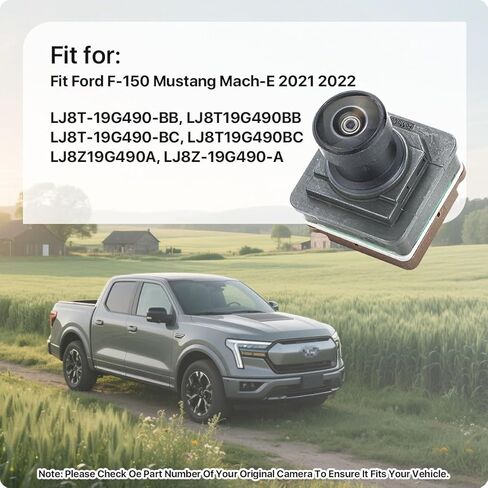 LJ8T-19G490-BB Front and Rear View Camera for Ford F-150 Mustang Mach-E 2021 2022, OE Back up Camera Replaces LJ8T19G490BB, LJ8T-19G490-BC, LJ8T19G490BC, LJ8Z19G490A, LJ8Z-19G490-A by GreenYi in Saudi Arabia
