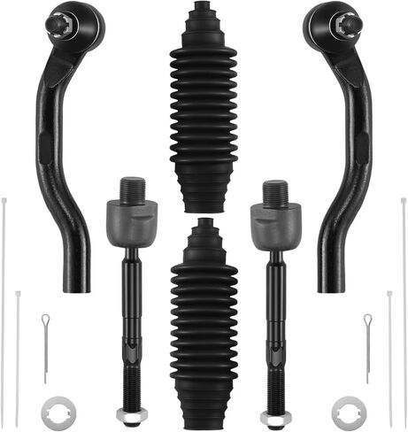 طقم أطراف قضيب ربط BDFHYK 6 قطع متوافق مع Honda Civic 2012-2015، 2*قضيب ربط داخلي EV800906+1*قضيب ربط خارجي ES800912+1*قضيب ربط خارجي ES800913+2*غطاء غبار in Kuwait