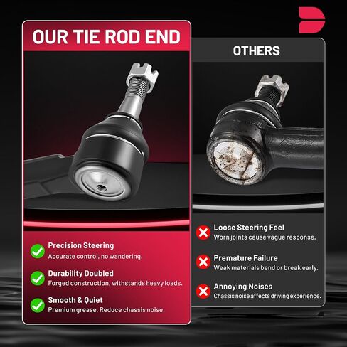 طقم أطراف قضيب ربط BDFHYK 6 قطع متوافق مع Honda Civic 2012-2015، 2*قضيب ربط داخلي EV800906+1*قضيب ربط خارجي ES800912+1*قضيب ربط خارجي ES800913+2*غطاء غبار in Kuwait