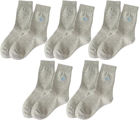 جوارب نسائية قطنية دائرية مع قلب مطرز لطيف على الموضة للسيدات، جوارب كاحل كاجوال بدون خياطة قابلة للتنفس in Kuwait