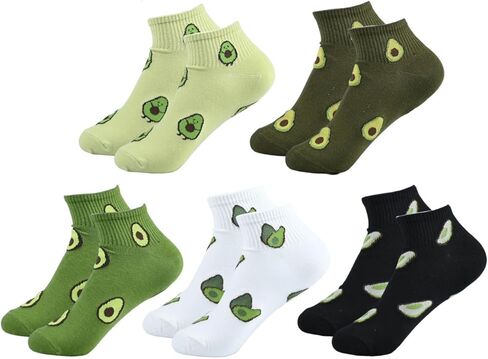 Womens Funny Animal Ankle Socks,5 Pairs Cute Cotton Low Cut Casual Ankle Socks for Teen Girls,Animal Lover Gift in Saudi Arabia
