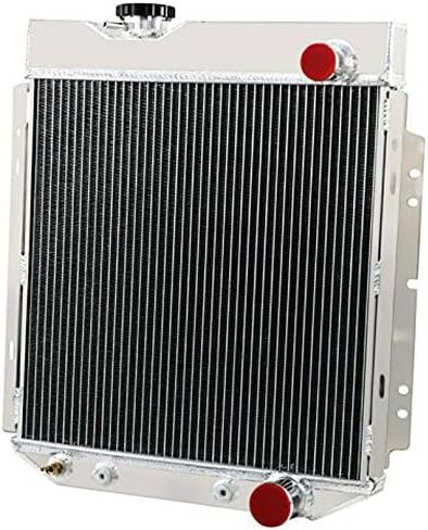 ENGINKUHLE Direct Radiator+16'' Fan Combo for Ford Mustang 1964-1966 V8 260 289 Falcon Mercury Comet AT/MT w/Wiring Relay kit in Kuwait
