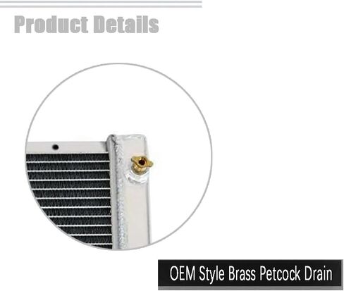 ENGINKUHLE Direct Radiator+16'' Fan Combo for Ford Mustang 1964-1966 V8 260 289 Falcon Mercury Comet AT/MT w/Wiring Relay kit in Kuwait