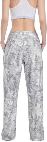 Camo Sweatpants Women Baggy Camo Drawstring Pants Camouflage Wide Leg Y2K Straight Elastic Waist Pants with Pockets in Saudi Arabia