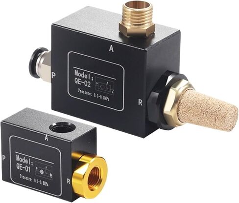 صمام عادم هوائي سريع من الألومنيوم QE-01/02/03/04 مكونات هوائية (QE-03 مع 12 مم) in Kuwait