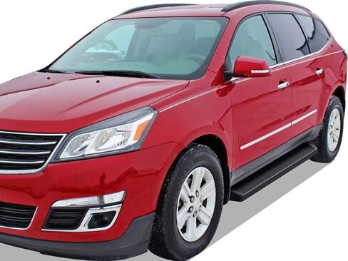 لوحة الجري HD Ridez مقاس 6 بوصات باللون الأسود متوافقة مع Chevy Traverse 2007-2017 وBuick Enclave 2007-2009 (باستثناء Denali) (القضبان الجانبية للخطوات الجانبية) in Saudi Arabia