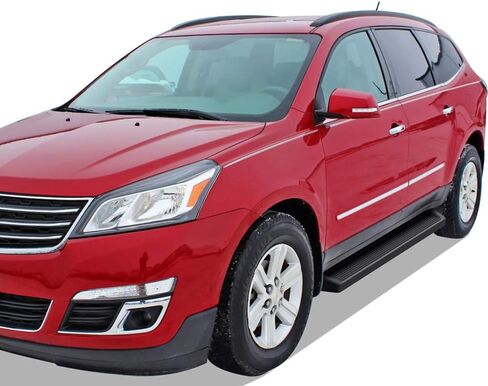 لوحة الجري HD Ridez مقاس 6 بوصات باللون الأسود متوافقة مع Chevy Traverse 2007-2017 وBuick Enclave 2007-2009 (باستثناء Denali) (القضبان الجانبية للخطوات الجانبية) in Saudi Arabia