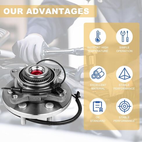 515169 Pair 2 Front Wheel Hub & Bearing Assembly 4WD for 2015 2016 2017 Ford F-150 (6 Lug) in Kuwait