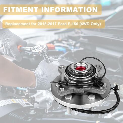 515169 Pair 2 Front Wheel Hub & Bearing Assembly 4WD for 2015 2016 2017 Ford F-150 (6 Lug) in Kuwait